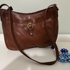 Ettienne Aigner women’s genuine leather handbag purse.  Color is Brown.